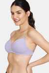 Zivame Beautiful Basics Padded Non Wired 3/4Th Coverage Backless Bra - Violet Tulip — thumbnail 4